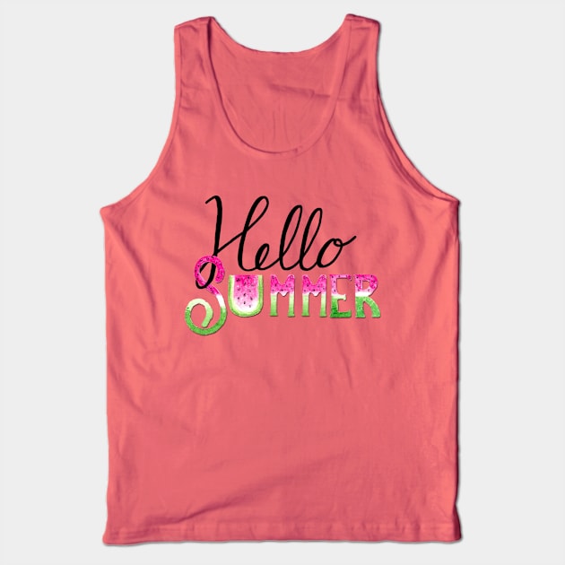 Hello Summer Tank Top by Gingerlique